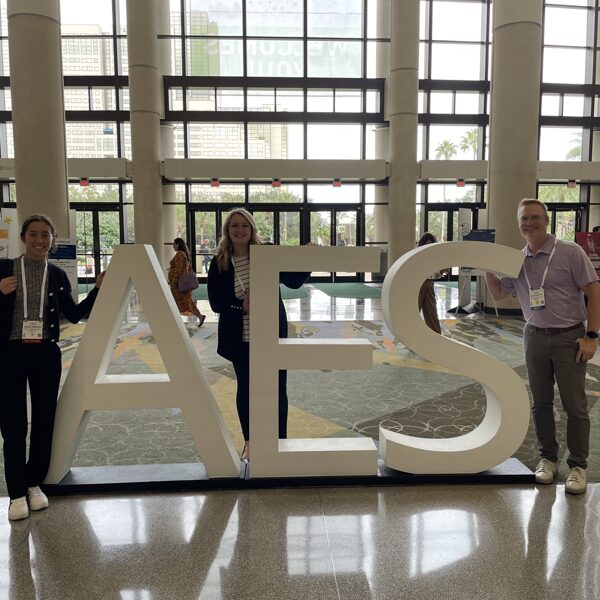 Maxine Parkinson, Kelsey Paulhus, and Dr. Glasscock at the American Epilepsy Society meeti