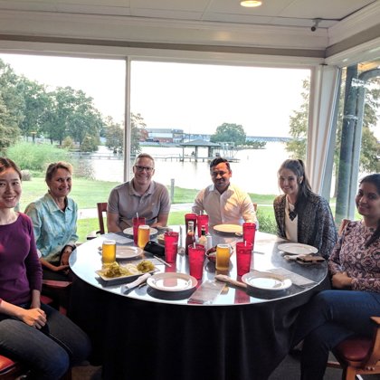 Lab dinner with Cathy Proenza from University of Colorado-Denver (September 19, 2018)