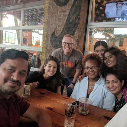 Lab social at Twisted Root Burger Co. (June 21, 2018)