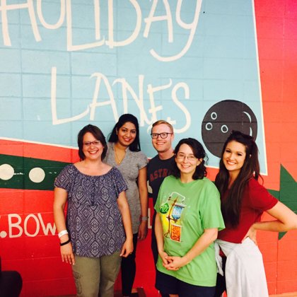 Lab party at Holiday Lanes in Bossier City (May, 2017)