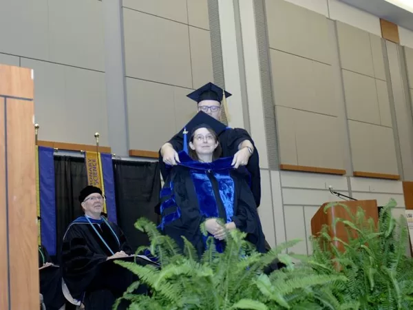 Hooding Stephanie (August, 2017)