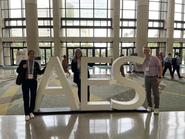 Maxine Parkinson, Kelsey Paulhus, and Dr. Glasscock at the American Epilepsy Society meeti