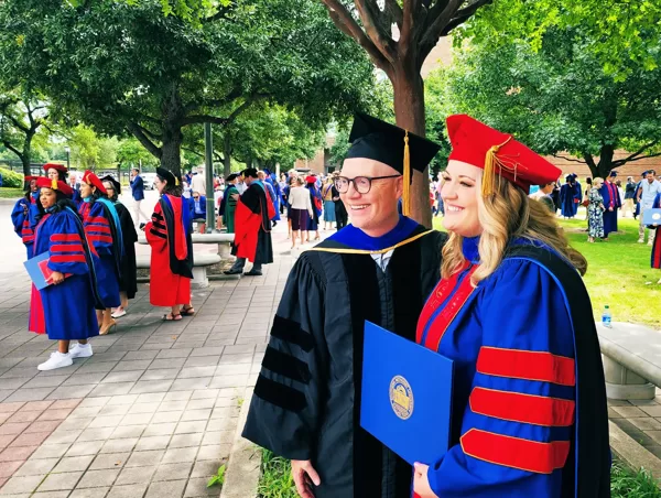Kelsey Paulhus-Halvorson graduating as the 4th PhD student from the lab (May 11, 2024)