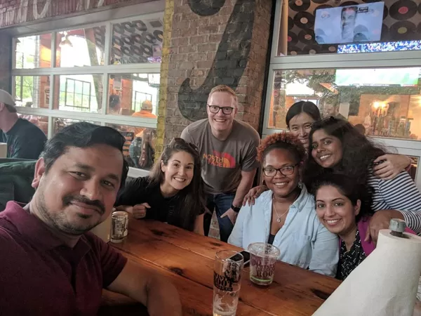 Lab social at Twisted Root Burger Co. (June 21, 2018)