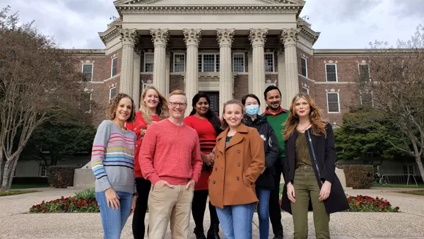 Dallas Hall on SMU campus (December 11, 2020)